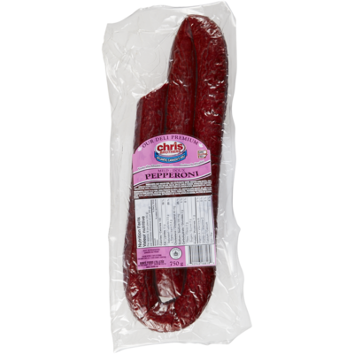 Chris Brothers Saucission de pepperoni doux 750 g, 2,33 $/100g