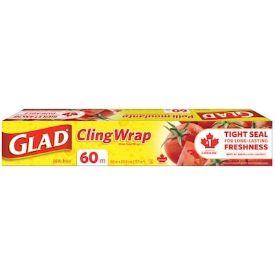 Glad ClingWrap Plastic Wrap, 60m 1 ea
