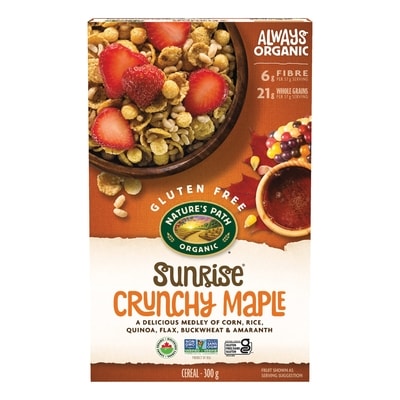 Nature's Path Organic Sunrise Crunchy Maple Cereal 300 g, $2.16/100g