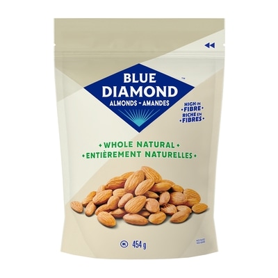 Blue Diamond Whole Natural Almonds 454 g, $3.30/100g