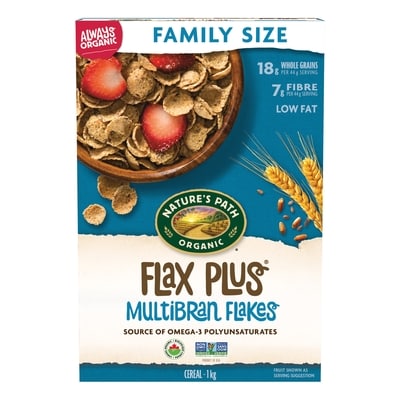 Nature's Path Organic Flax Plus Multibran Flakes Cereal 1 kg, $1.50/100g