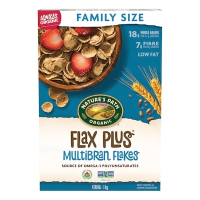 Nature’s Path Céréales biologiques Flax Plus 1 kg, 1,60 $/100g