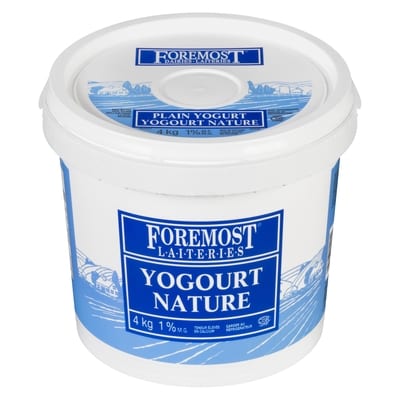 Foremost Plain Stirred 1% M.f. Yogurt 4 kg, $0.44/100g