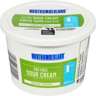 Northumberland 1% Fat Free Sour Cream 500 ml, $1.50/100ml