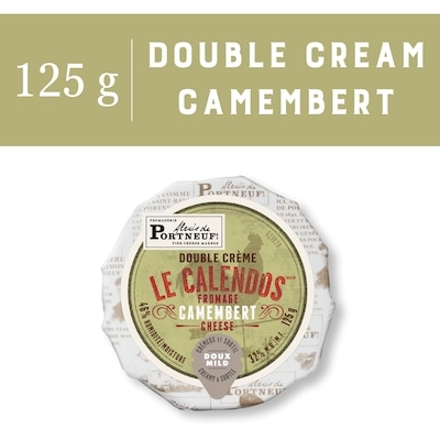 Alexis Portneuf Le Calendos Double Crème Camembert Cheese RW 125 g, $5.83/100g