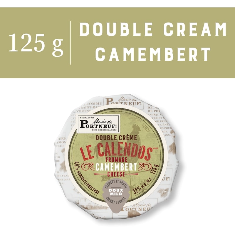 Le Calendos Double Crème Camembert Cheese RW