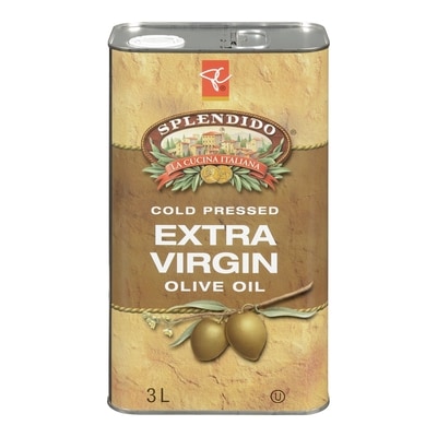 PC Splendido Cold-Pressed Extra Virgin Olive Oil 3 l, $1.50/100ml