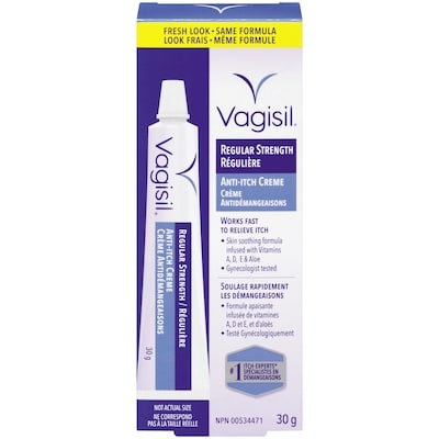 Vagisil Crème médicamentée 30 g, 28,30 $/100g