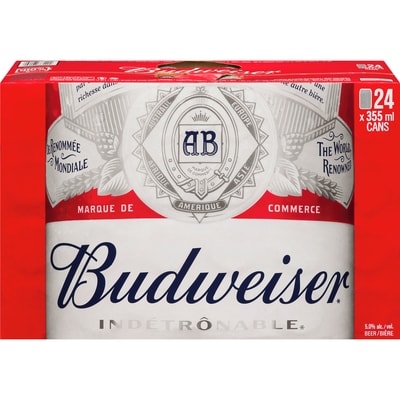 Budweiser Beer Can (ID required at pick-up) 24x355.0 ml, $0.46/100ml