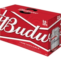 Budweiser Bière, canette (Pièce d’identité requise au moment du ramassage) 24x355.0 ml, 0,47 $/100ml