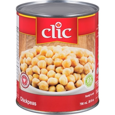 Clic Chick Peas 796 ml, $0.30/100ml
