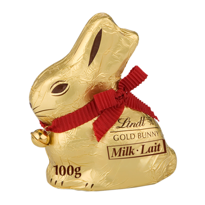 Lindt Lapin de Pâques en chocolat au lait GOLD BUNNY 100 g, 10,00 $/100g