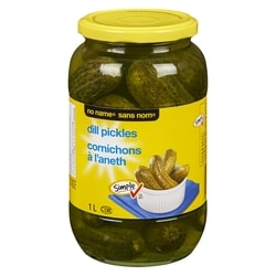 Sans Nom Cornichons à l’aneth 1 l, 0,55 $/100ml