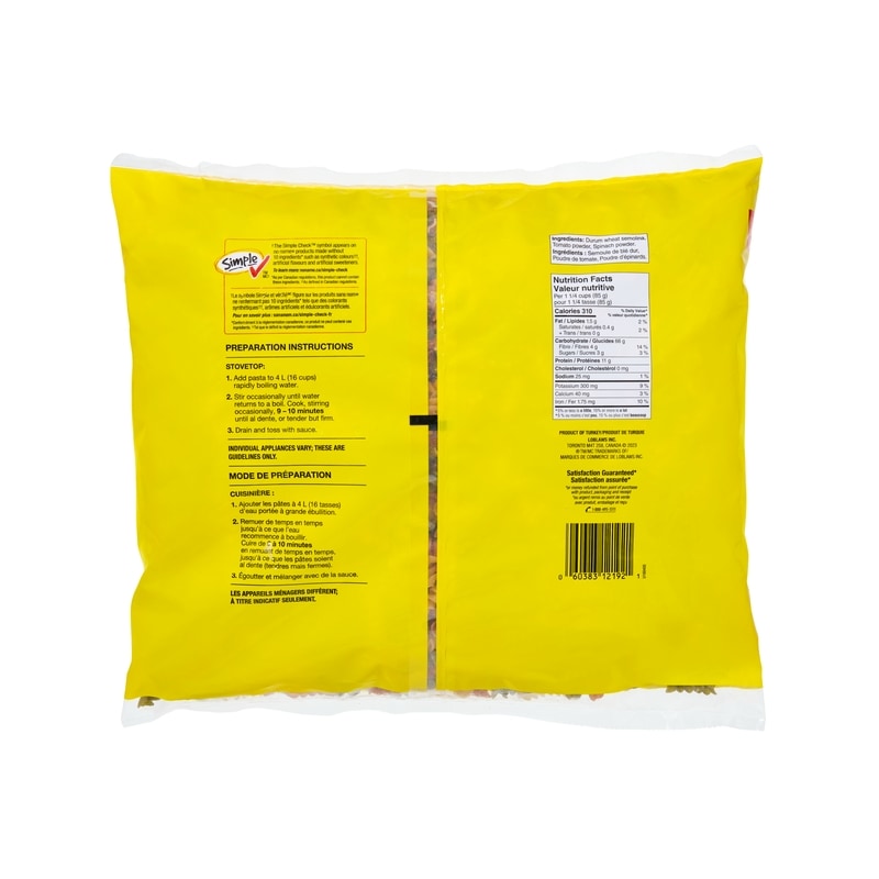 Tricolour Rotini Club Size