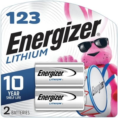 Energizer Piles Energizer 123, emballage de 2 1 ea, 9,00 $/1ch
