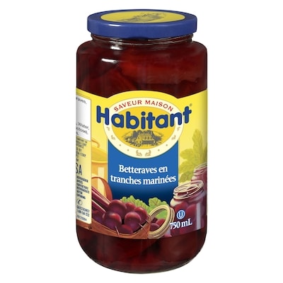 Habitant Betteraves tranchées marinées 750 ml, 0,80 $/100ml