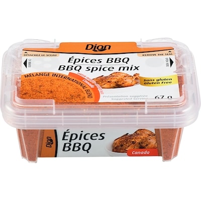 Dion BBQ Spices      67 g, $4.91/100g