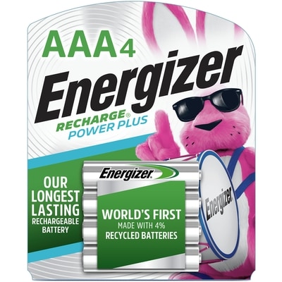 Energizer Power Plus Rechargeable AAA4 Batteries 1 ea, $5.50/1ea