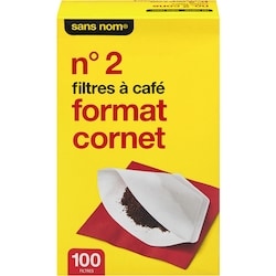 Filtres à café genre cornet, nº 2