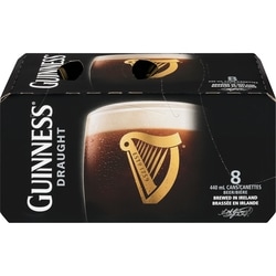 Guinness Guinness Draught, canettes (Pièce d’identité requise au moment du ramassage) 8x440.0 ml, 0,77 $/100ml