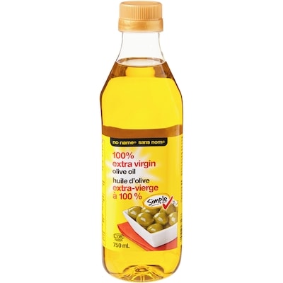 Sans Nom Huile d’olive extra-vierge à 100 % 750 ml, 1,33 $/100ml