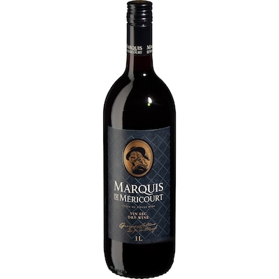 Marquis De Mericourt Georges Antoine du Pontneuf Dry Red Wine (ID required at pick-up) 1 l, $1.38/100ml