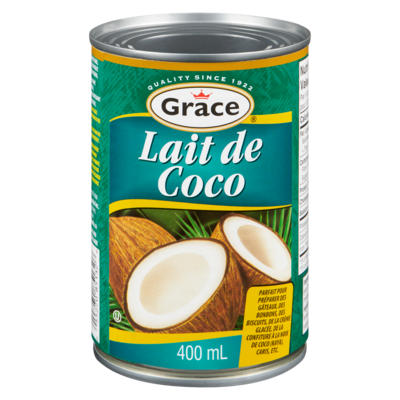 Grace Lait de coco 400 ml, 0,44 $/100ml