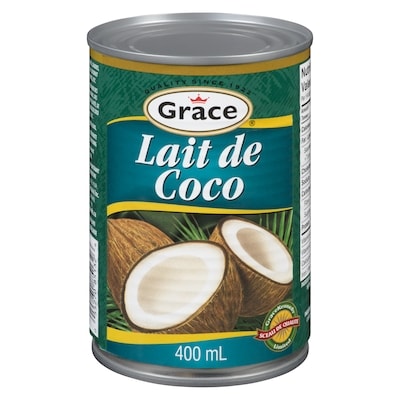Grace Lait de coco 400 ml, 0,50 $/100ml