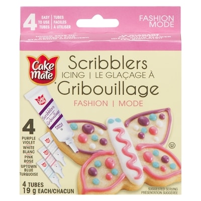 Cake Mate Scribblers, Fashion Colours 4x19.0 g, $8.54/100g