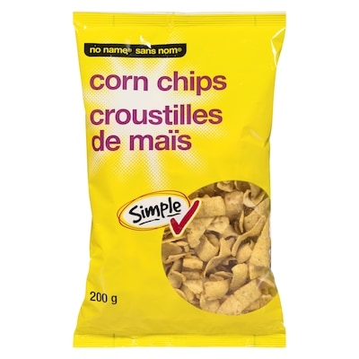 No Name Corn Chips 200 g, $1.25/100g
