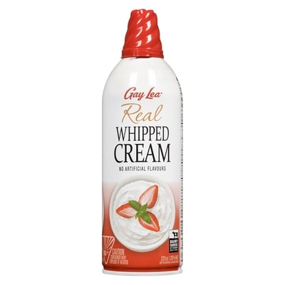 Gay Lea Real Whipped Cream, Regular 225 g, $1.78/100g