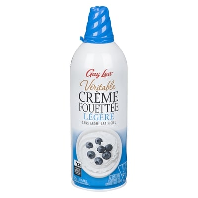 Gay Lea Véritable crème fouettée légère 225 g, 1,78 $/100g