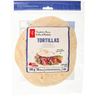 le Choix du Président Tortillas originales moyen 340 g, 1,10 $/100g