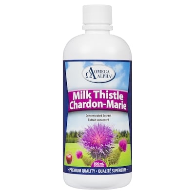 Omega Alpha Milk Thistle 500 ml, $6.60/100ml