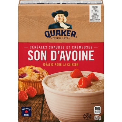 Quaker Céréales chaudes et crémeuses Son d’avoine 625 g, 0,77 $/100g