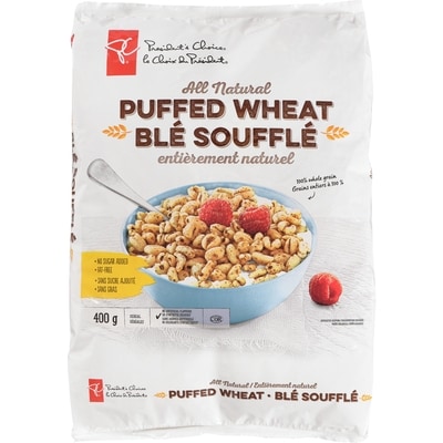 le Choix du Président Céréales de blé soufflé entièrement naturel 400 g, 1,50 $/100g