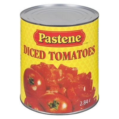 Pastene Diced Tomato with Italian Spices 2.84 l, $0.26/100ml
