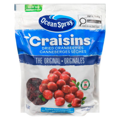 Ocean Spray Craisins Sweetened Dried Cranberries  1.36 kg, $0.96/100g