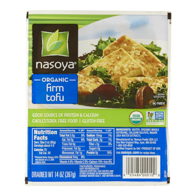 Nasoya Organic Tofu, Firm 397 g, $1.76/100g
