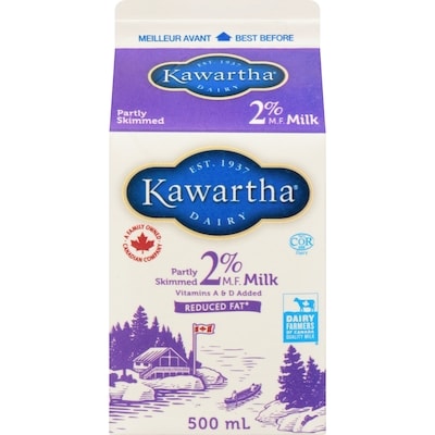Kawartha Milk, 2% 500 ml, $0.47/100ml