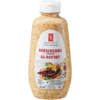 President's Choice Horseradish Dijon Mustard 325 ml, $0.70/100ml
