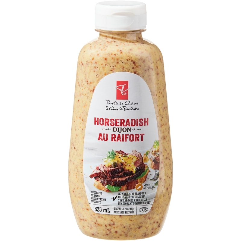President's Choice Horseradish Dijon Mustard - 325 ml | Fortinos