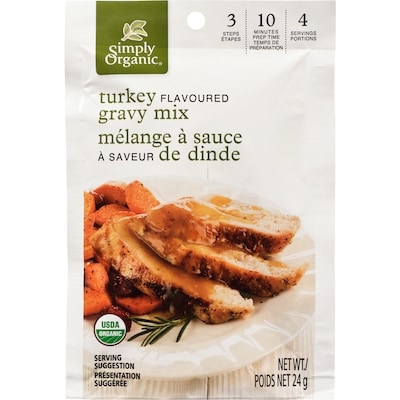 Simply Organic Roasted Turkey Gravy Mix 24 g, $9.54/100g