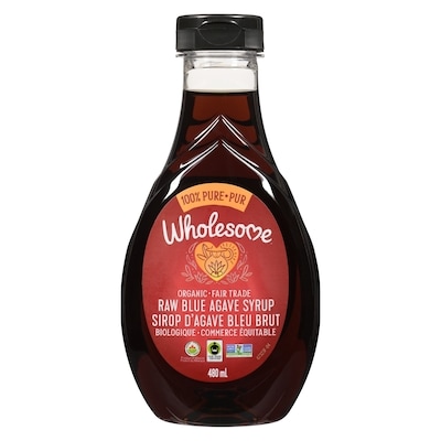 Wholesome Sweeteners Sirop d'agave bleu biologique complet cru 480 ml, 2,50 $/100ml