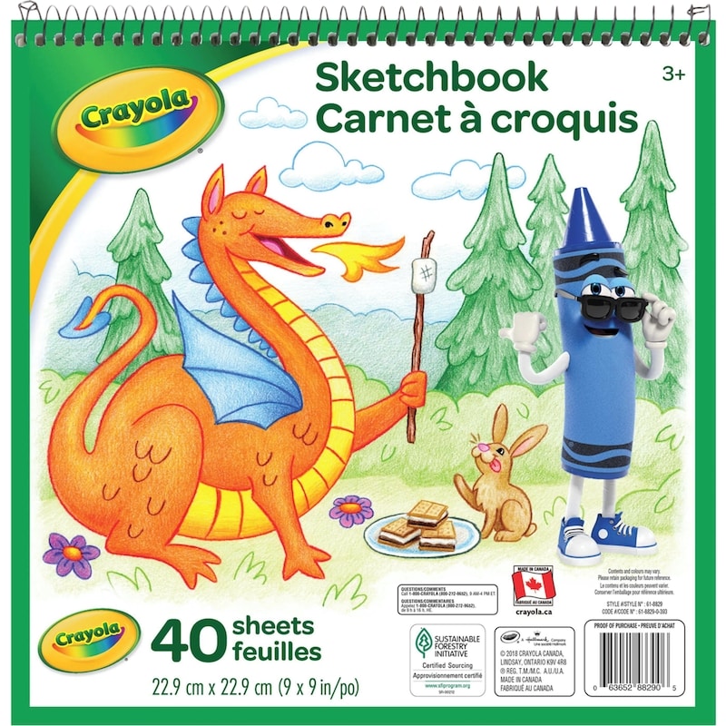 Sketchbook, 40 sheets, ages 3+