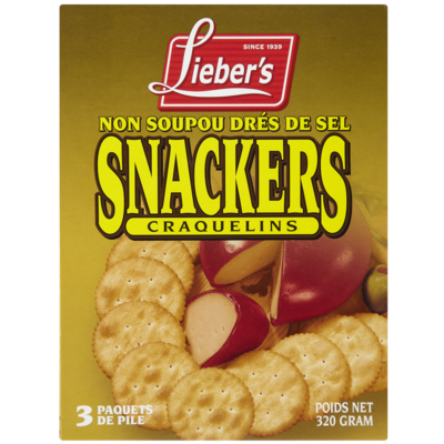 Lieber’s Craquelins non salés 340 g, 2,29 $/100g