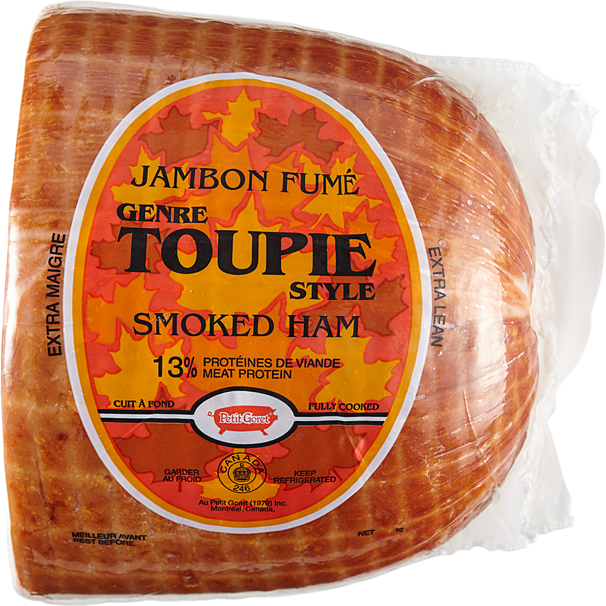 null Demi-jambon fumé style toupie 9,90 $/1kg 4,49 $/1lb
