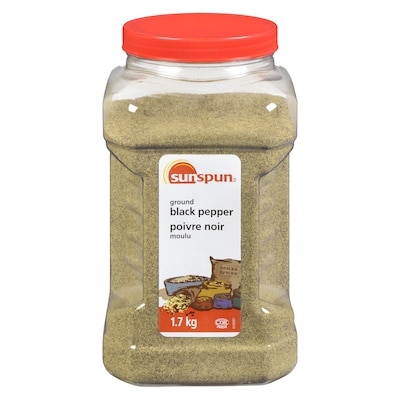 Sunspun Poivre noir moulu 1.7 kg, 1,49 $/100g