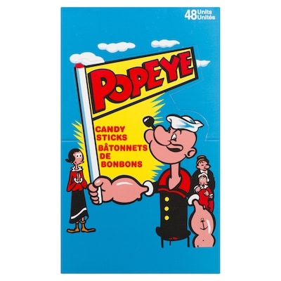 Bâtonnets de bonbon Popeye
