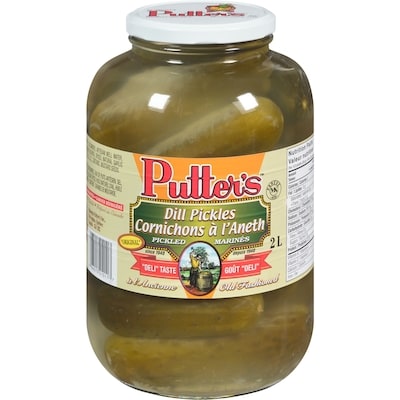 Putter's Kosher Original Dill Pickles 2 l, $0.50/100ml